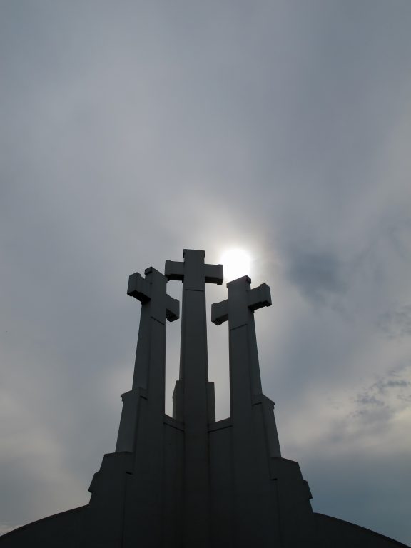Hill of the Three Crosses (or Trys Kryziai) in Vilnius