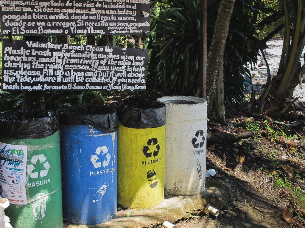 Beach cleanup in Montezuma, Costa Rica