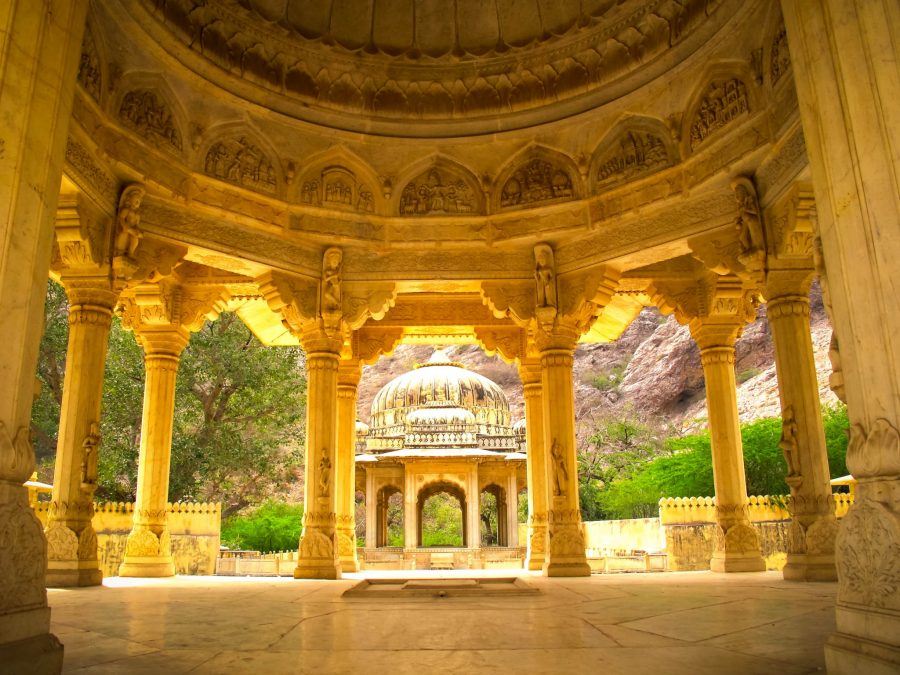 Peace and Solitude at Jaipur's Royal Gaitor Tumbas
