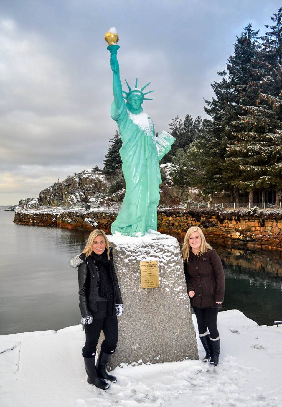 Statue of Liberty's birthplace in Visnes, Norway