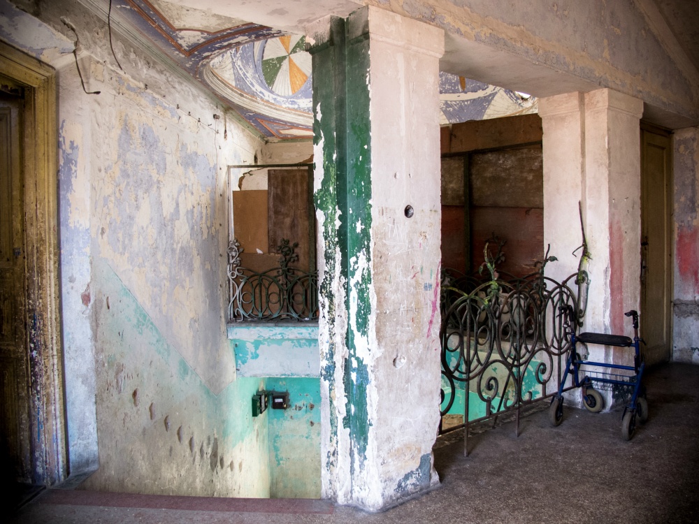 Abandoned building in Medias, Romania