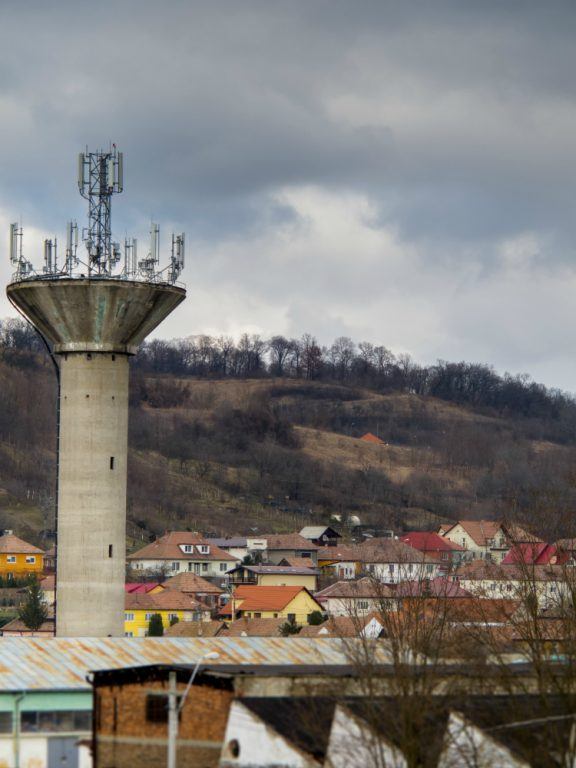 Overlooking part of Medias, Romania