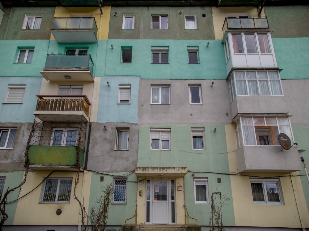 Apartment block in Medias, Romania