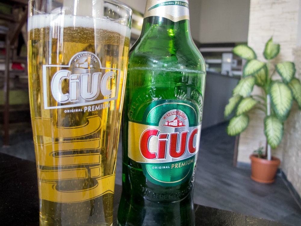 Ciuc beer in Medias, Romania