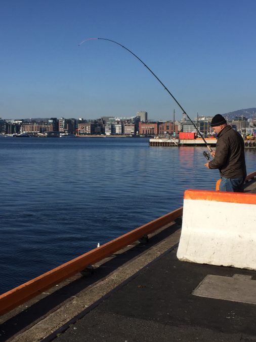 Fishing along the Oslo Fjord