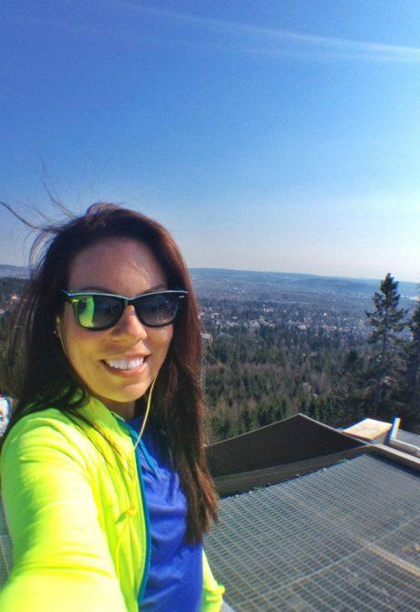 Selfie overlooking Oslo