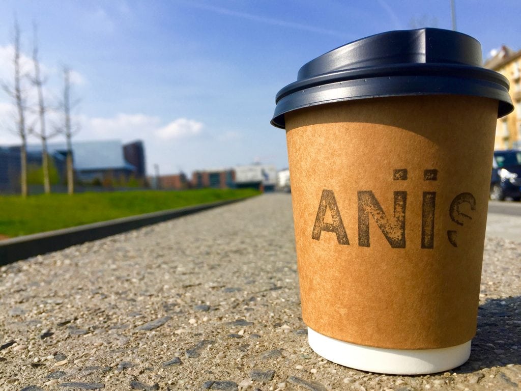 Aniis coffee in Frankfurt, Germany to go