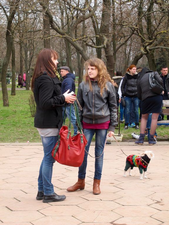Pobeda Park in Tiraspol, Transnistria for Maslenitsa