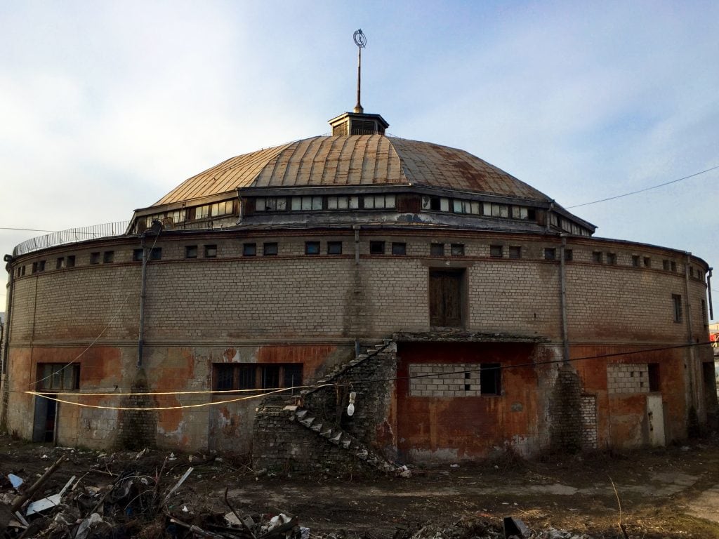 The old circus building in Dnipropetrovsk, Ukraine