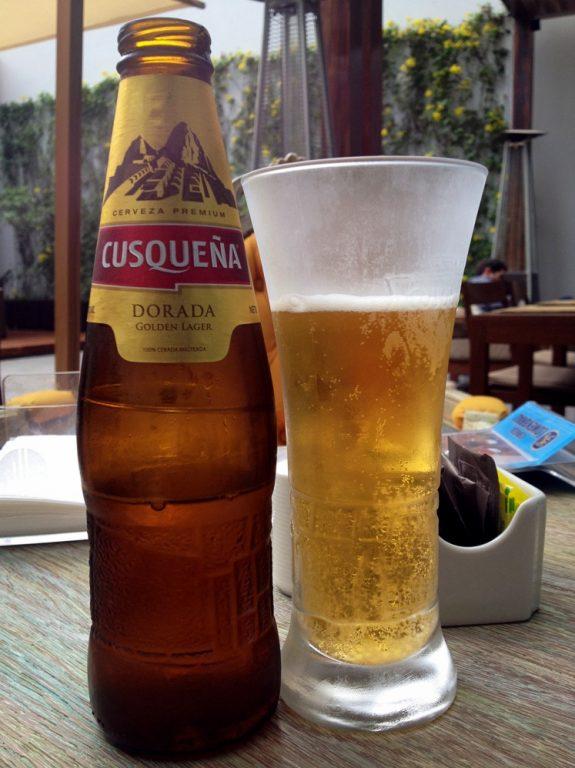 Cusquena Beer in Miraflores in Lima, Peru
