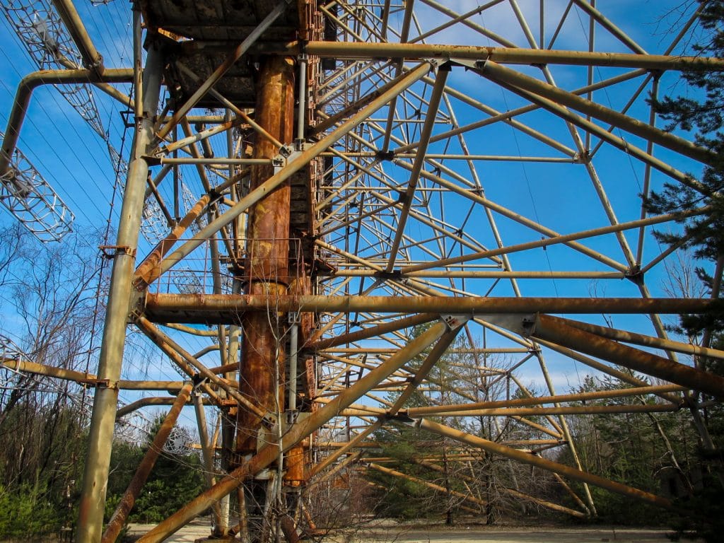 Russian Woodpecker or Duga inside the Chernobyl Exclusion Zone