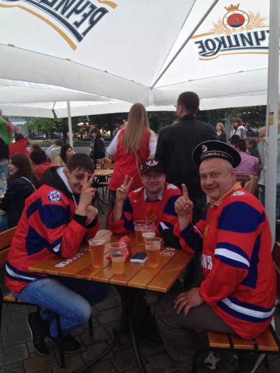 Russia Hockey Fans Minsk, Belarus