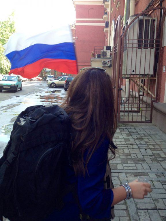 Drinking vodka in Minsk with Russians