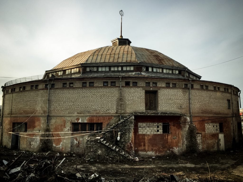 Old Circus building in Dnipro, Ukraine