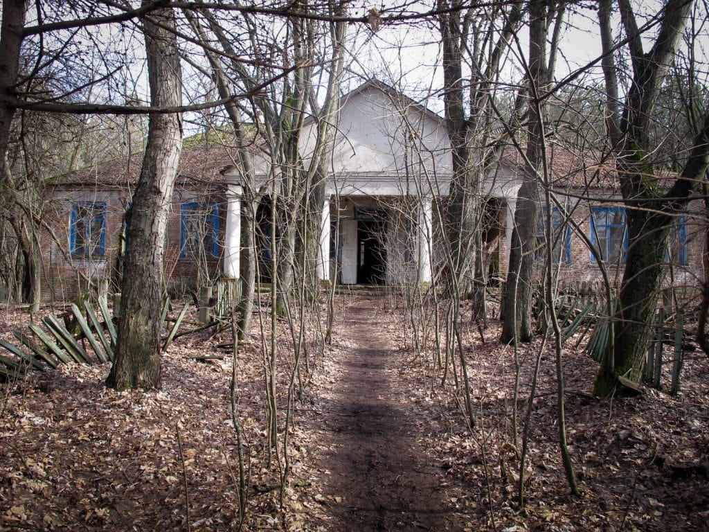 Visiting the Chernobyl Exclusion Zone; abandoned school in Chernobyl, Ukraine