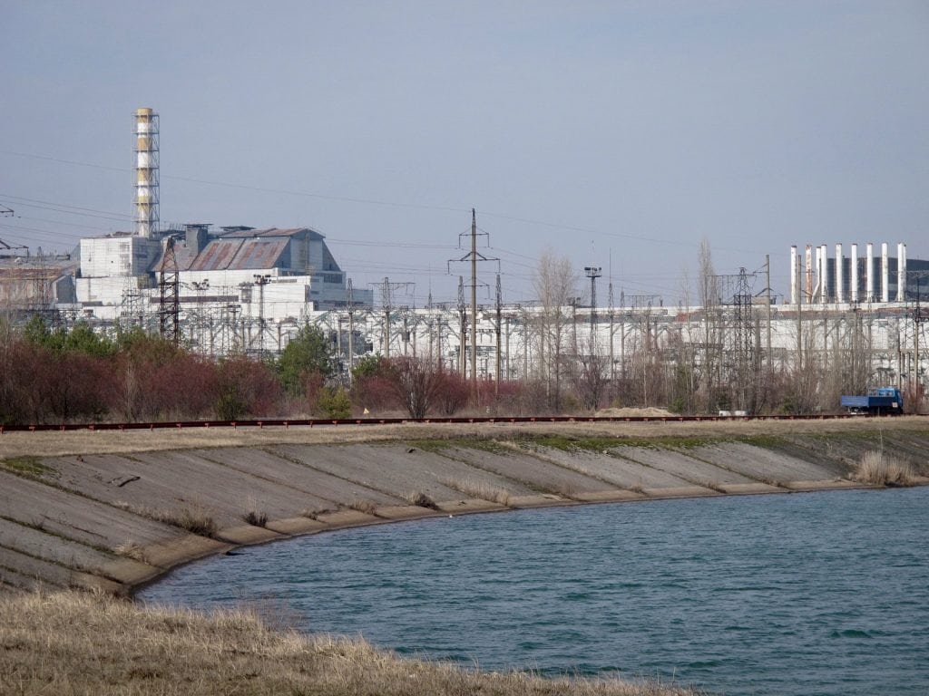 Visiting the Chernobyl Exclusion Zone; Chernobyl reactor in Pripyat, Ukraine