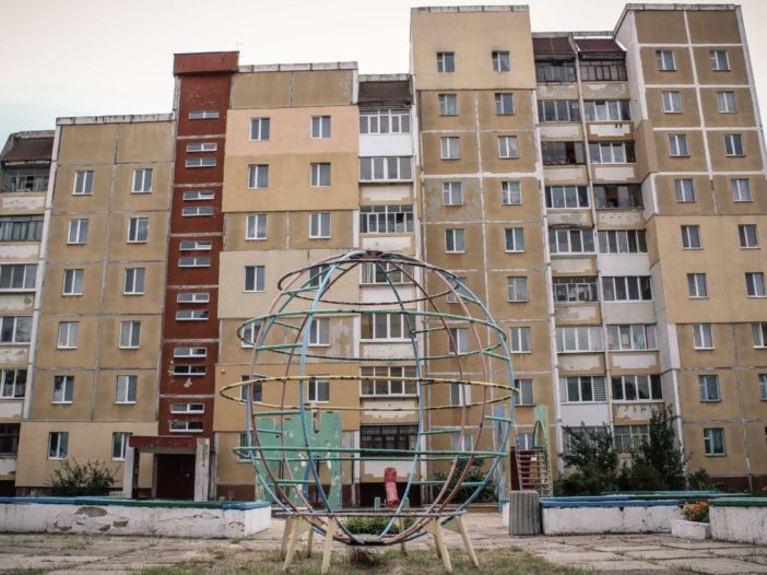 Housing block in Slavutych, Ukraine