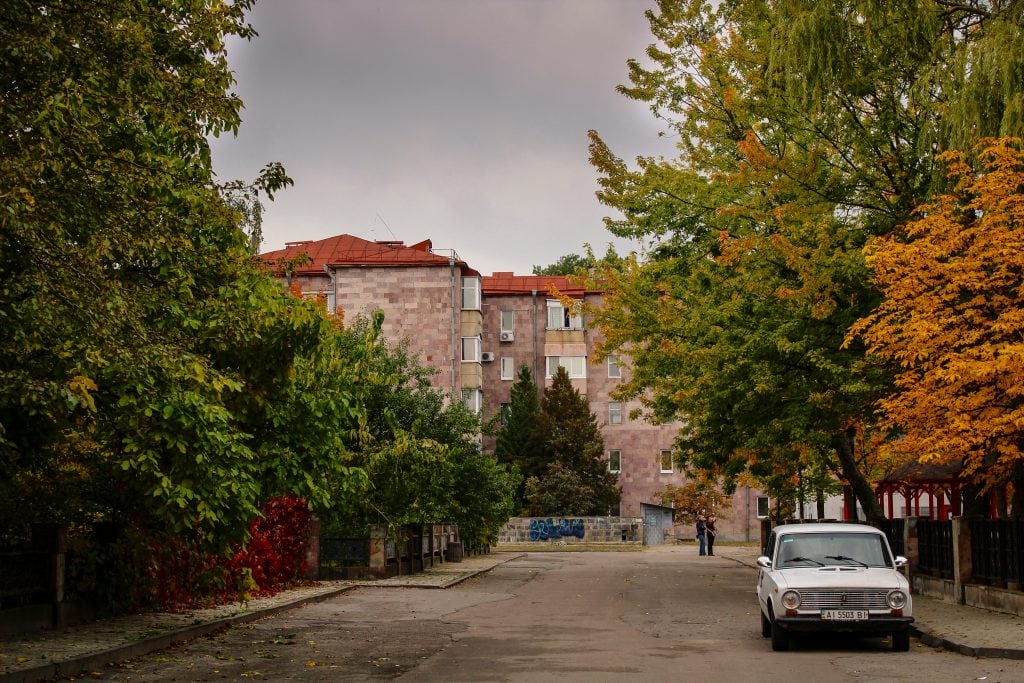 Yerevan quarter in Slavutych, Ukraine