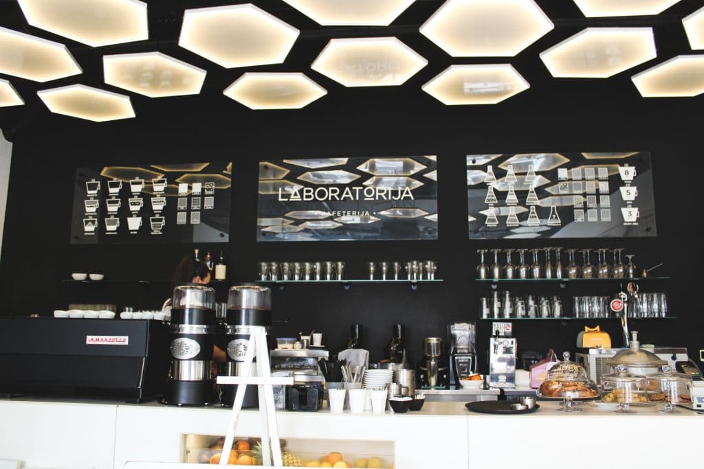 Laboratorija Cafe in New Belgrade, Serbia