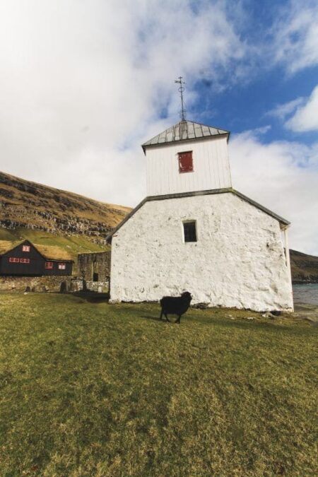 Kirkjubour Faroe Islands St. Olav's Church