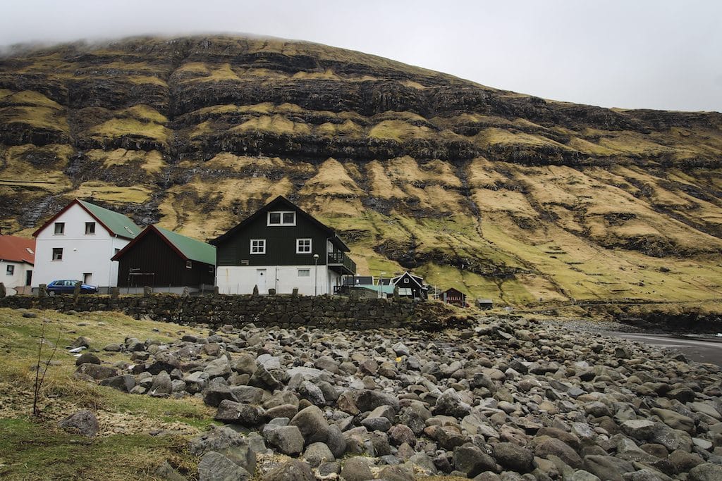 Tjørnuvik, Faroe Islands on the island of Streymoy