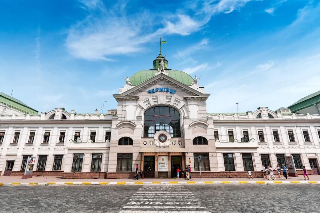 Chernivtsi, Ukraine railway station