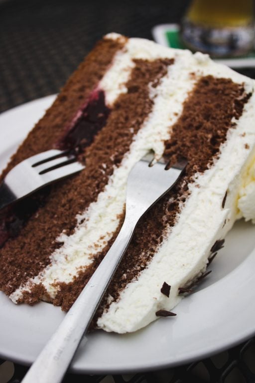 black forest cake in triberg, germany