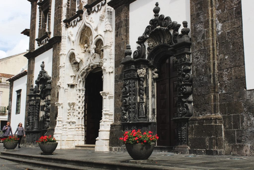 Ponta Delgada church on Sao Miguel, Azores