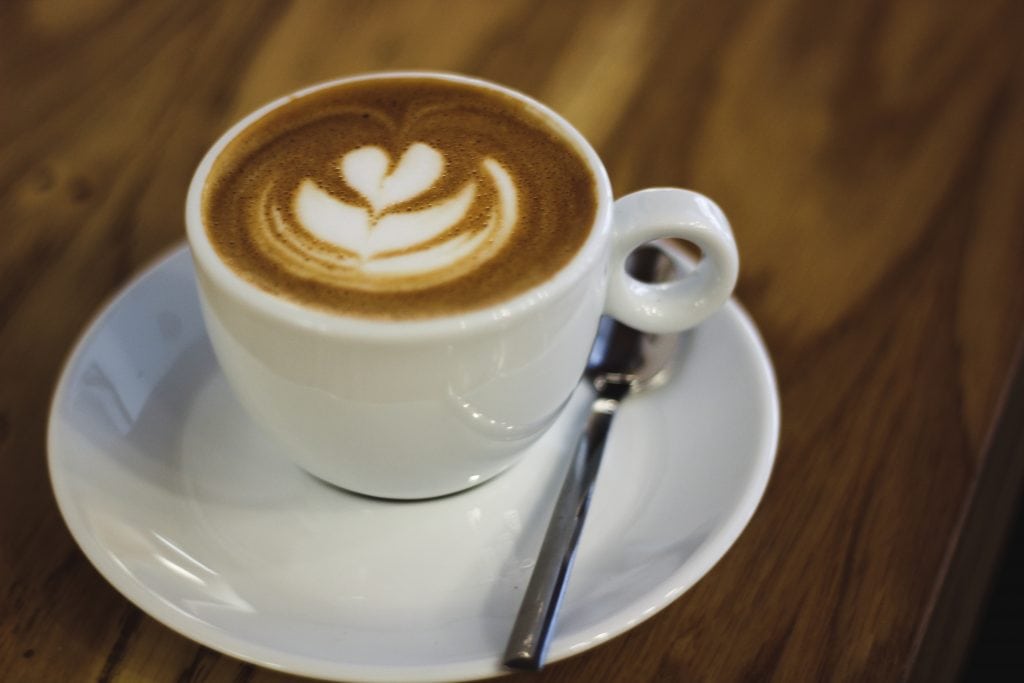 Flat white at Chucky's Coffee House in Sofia, Bulgaria