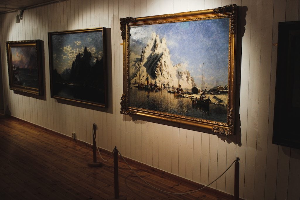 galleri lofotens hus art and photography museum in henningsvær norway in the lofoten islands