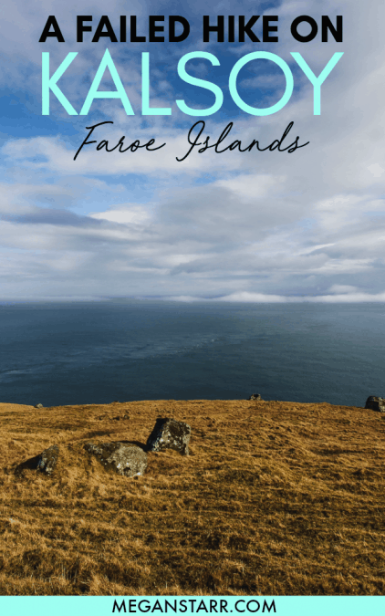 Kalsoy, Faroe Islands: A Failed Hike to the Kallur Lighthouse in Trøllanes. Read about my time on the dramatic island of Kalsoy and my unsuccessful hiking experience in this post. #faroeislands #hiking