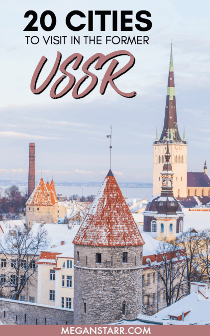 There are several places in post-Soviet countries worth visiting. This post is about 20 former-USSR cities worth visiting in 2018. Click to find out which cities made the list!
