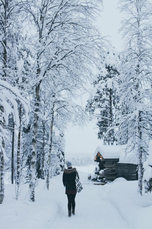 silvia at heartmybackpack at Isokenkäisten Klubi in kuusamo, finland in finnish lapland