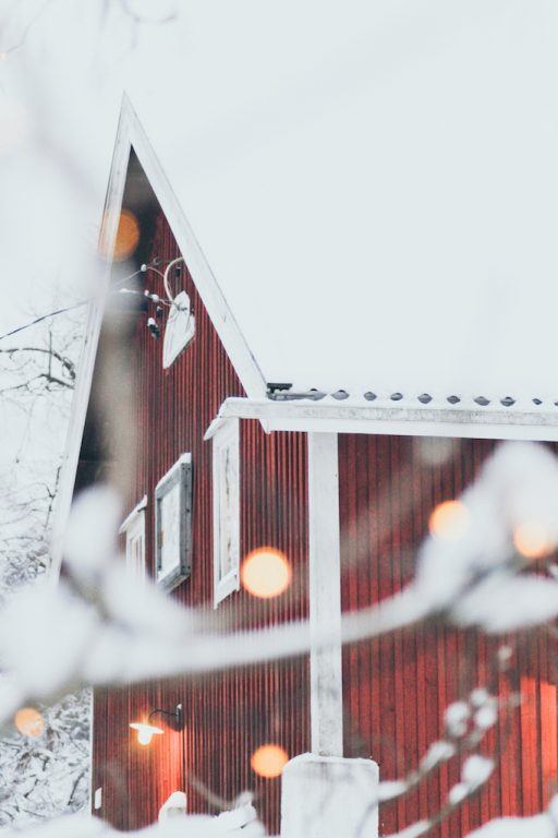 Nuuksio National Park: The Most Beautiful Winter Day Trip From Helsinki red house in forest