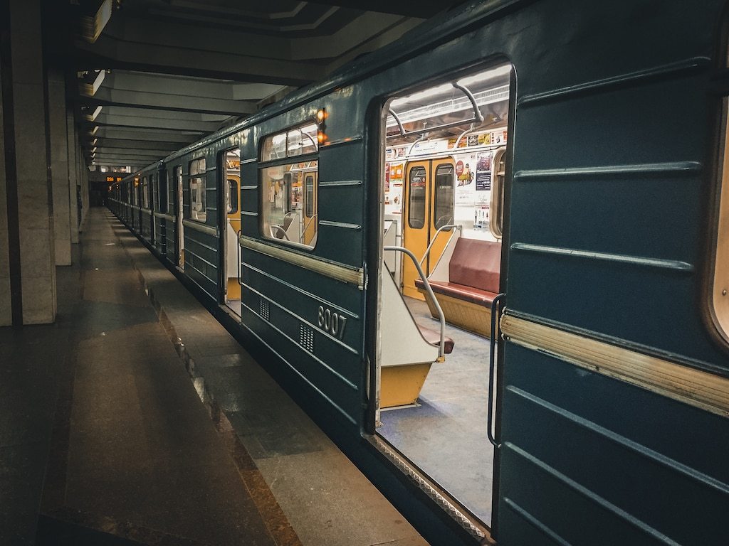 Heroiv Pratsi Station metro in kharkiv, ukraine