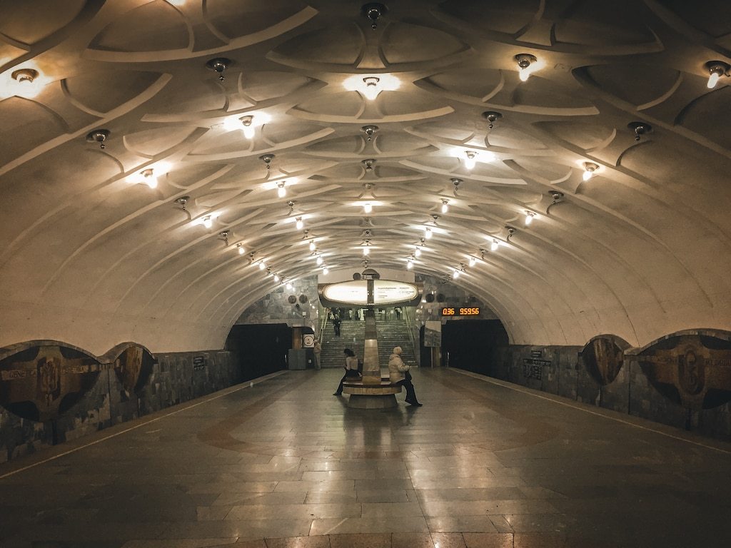 Akademika Pavlova Station in kharkiv ukraine metro