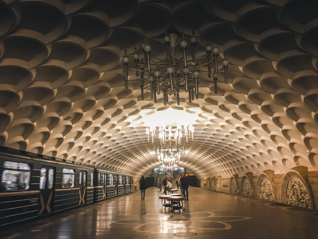 kyivska metro station in kharkiv ukraine