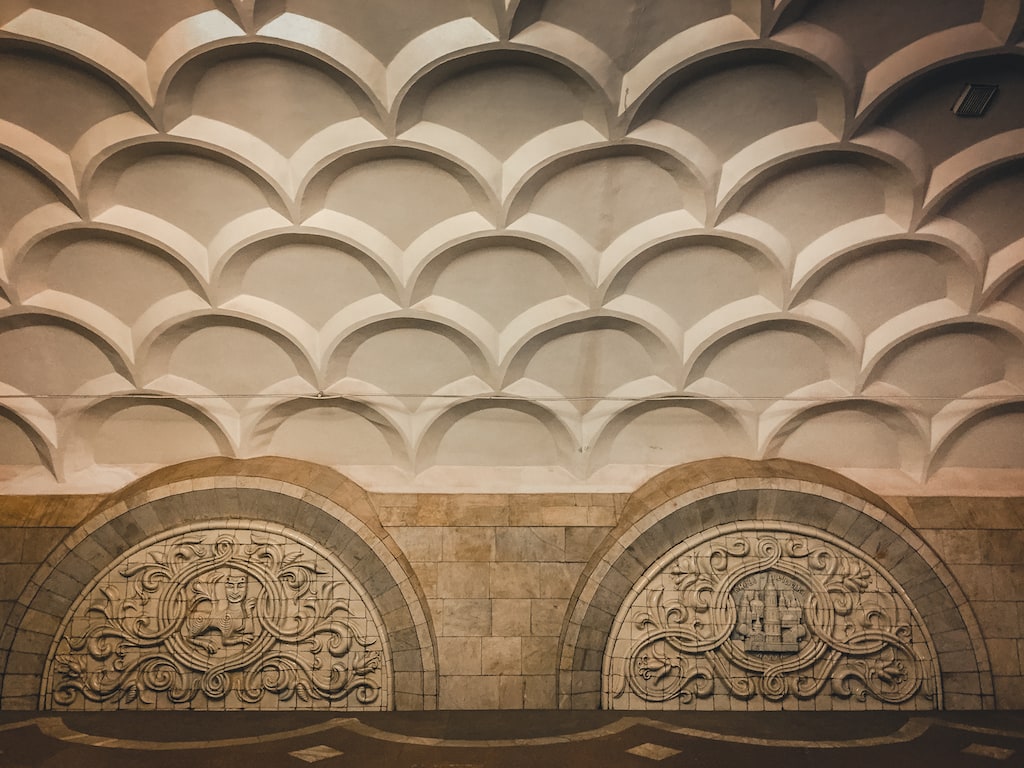 kyivska metro station in kharkiv ukraine