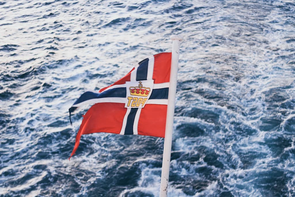 Hurtigruten cruise through Norway fjords from Svolvær in Lofoten Islands to Tromsø Norway