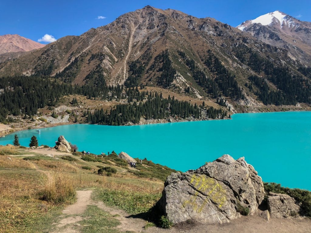 big almaty lake near almaty kazakhstan