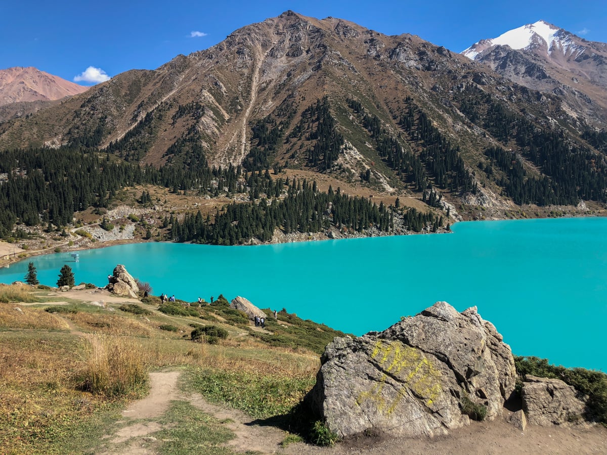 big almaty lake near almaty kazakhstan