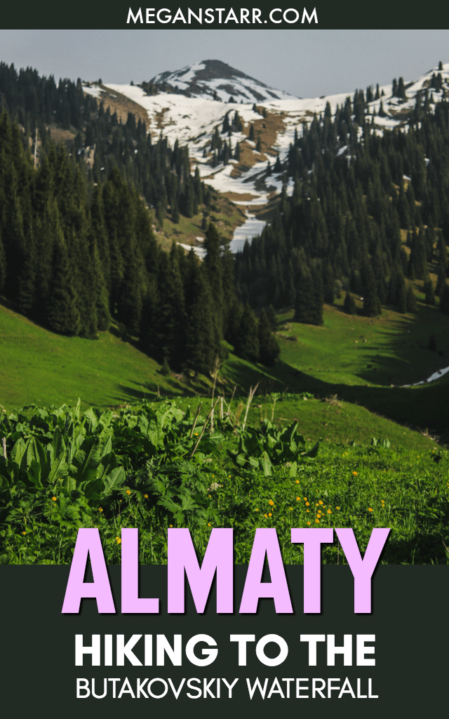 Hiking to Butakovskiy Waterfall in Almaty: Kazakhstan Nature at its Finest #kazakhstan #nature #centralasia #waterfall #kazakh #mountains #tianshan #asia