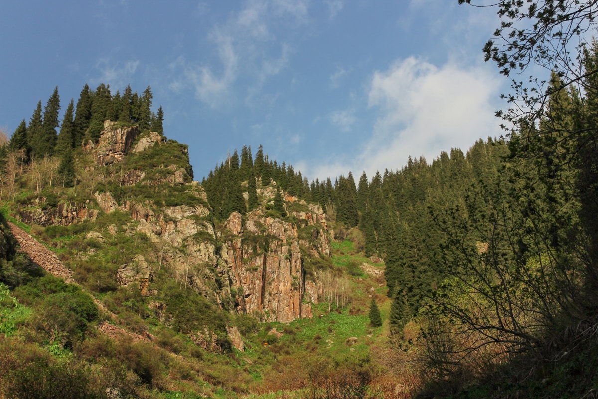 Hiking to Butakovskiy Waterfall in Almaty: Kazakhstan Nature at its Finest and a Day Trip from Almaty mountain