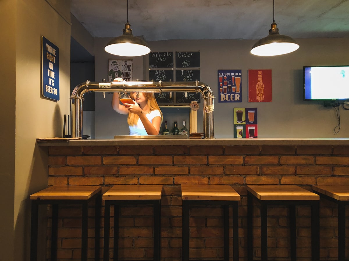 Central Asia Travel Tips: 50 Things to Know and Do Before You Visit brewster craft beer in bishkek