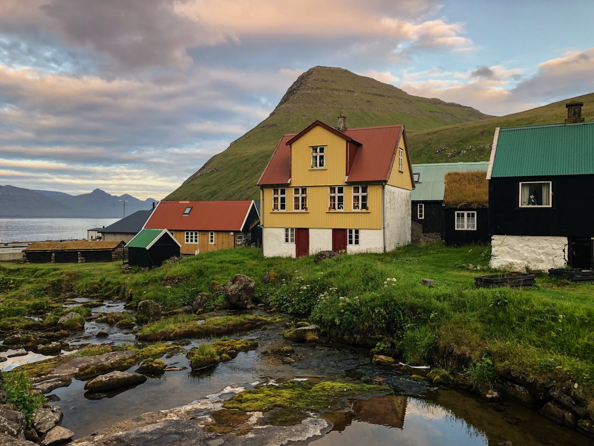 Gjogv on Eysturoy at dusk - Visit Faroe Islands: A Guide to the Best Views and Photography Spots