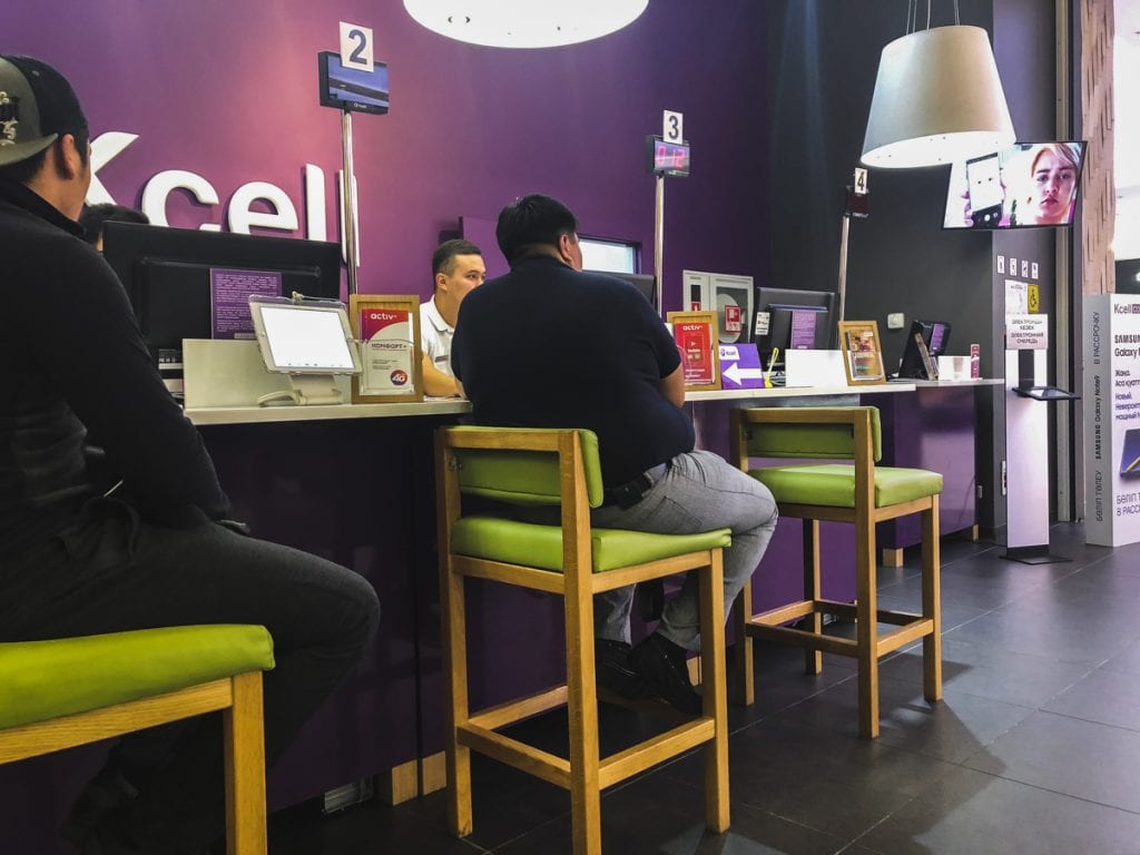 How to Get a Kazakhstan SIM Card in Almaty (Beeline and KCell) kcell at dostyk plaza