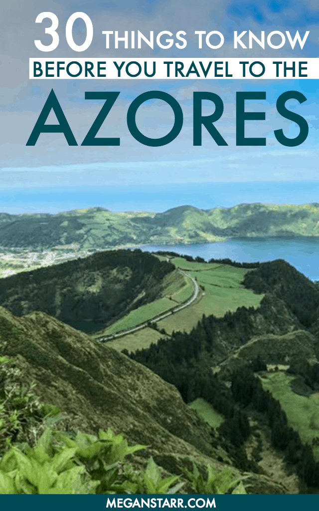 30 Useful Things to Know Before You Visit the Azores #azores #portugal #islands #visitazores #saomiguel #traveltips #pontadelgada