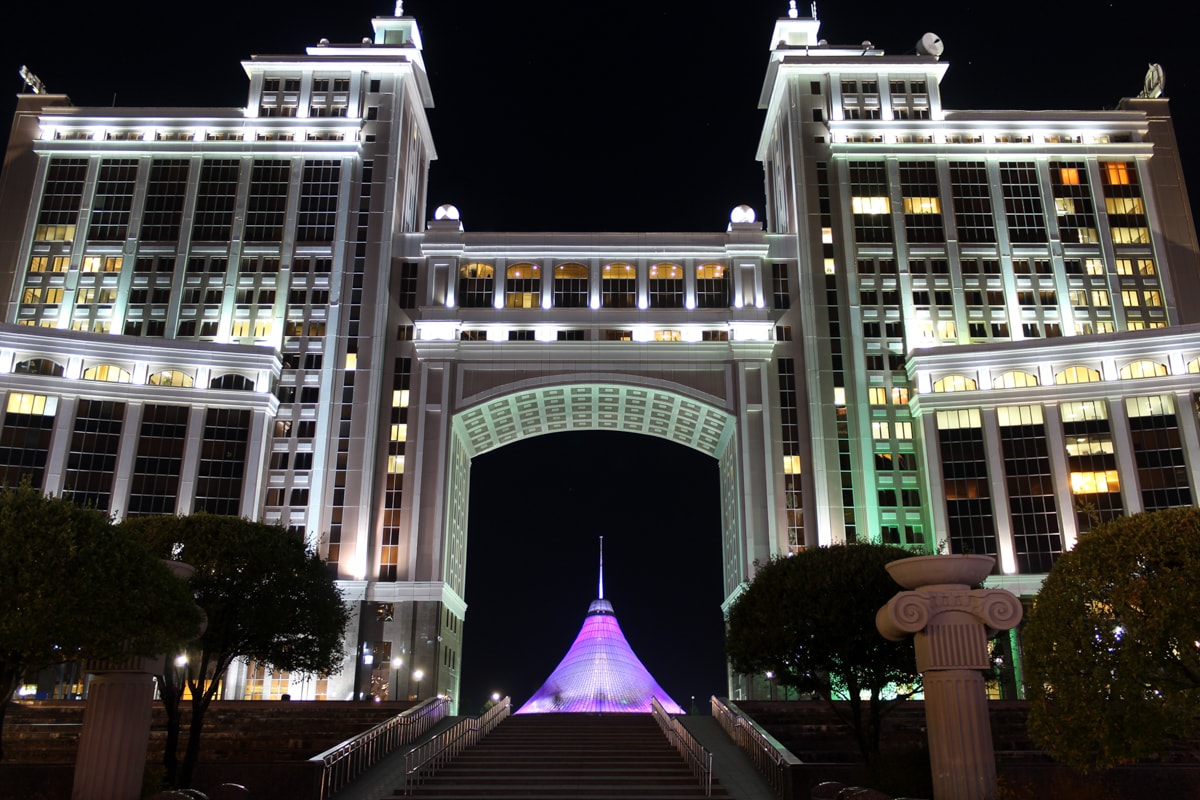 night photography in astana kazakhstan