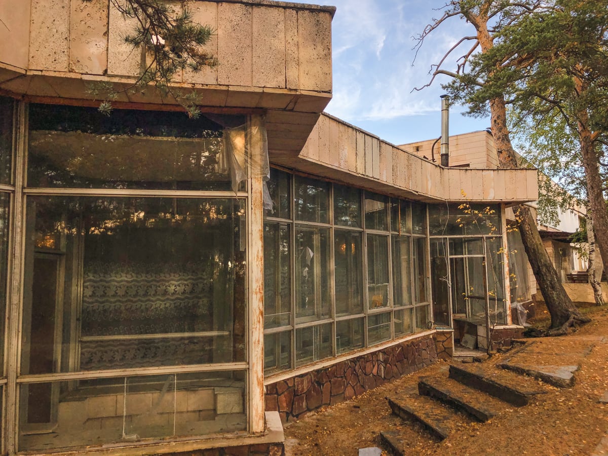 Burabay National Park - Borovoe and Chebache Lakes in Kazakhstan-36 soviet sanatorium Zeloniy Bor Sanatorium