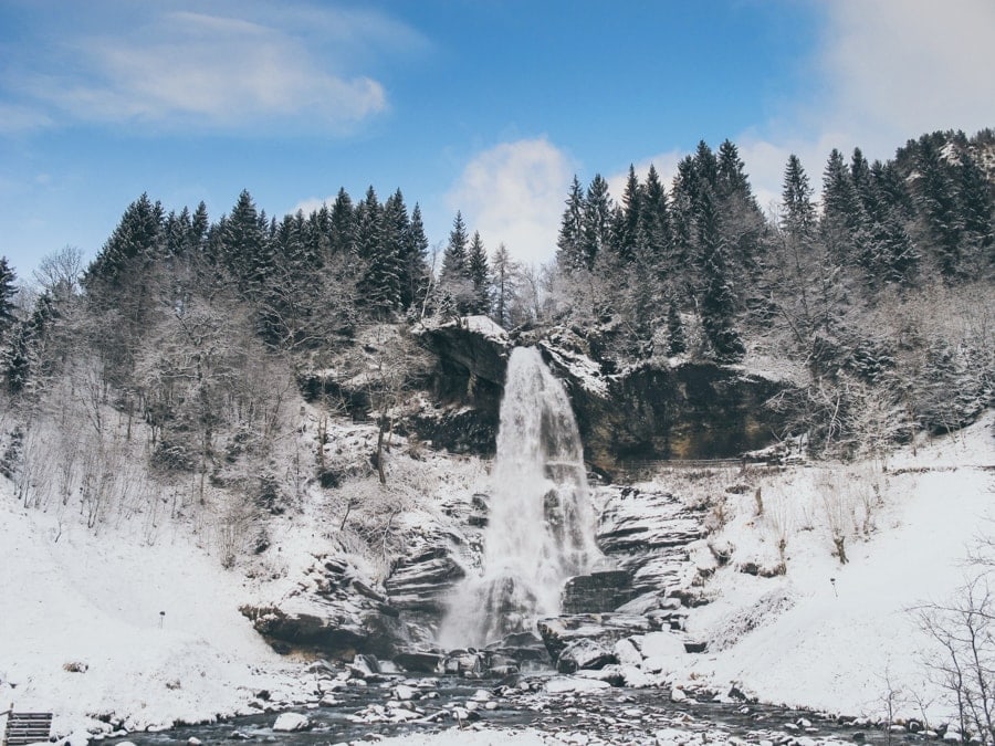 best day trips from Bergen Norway steindalsfossen waterfall